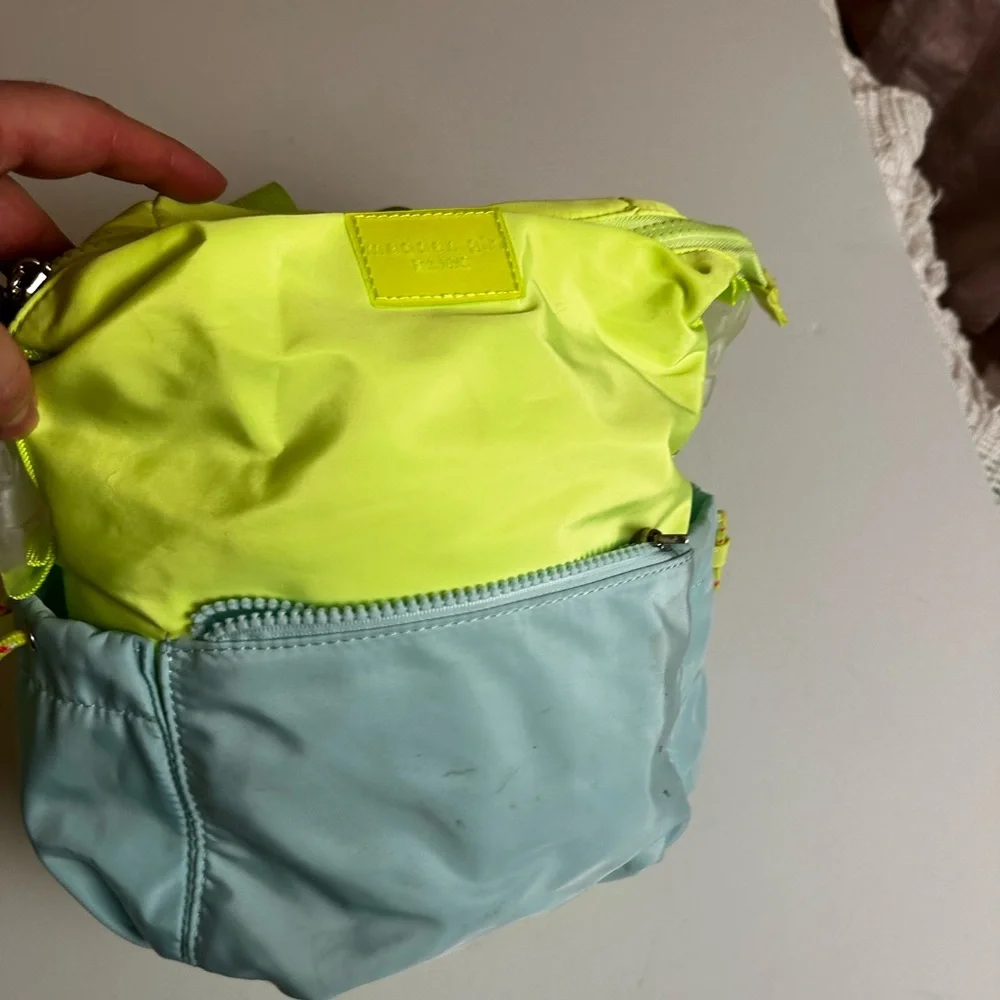 Madden Girl Two-Tone Neon and Light Blue Girls Bag